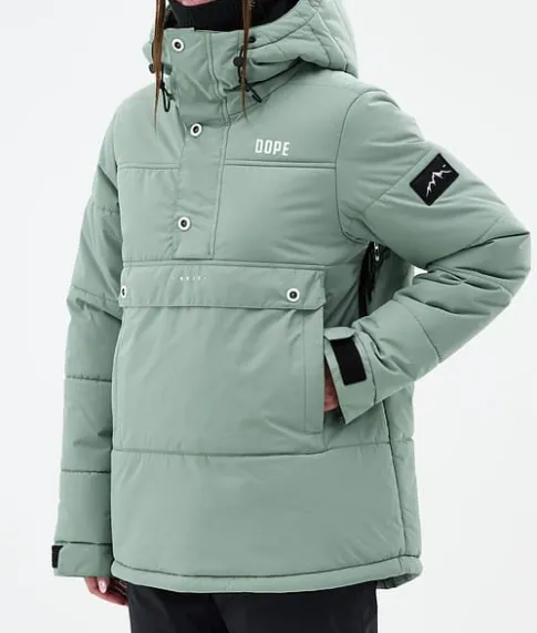 Ski Jassen>DOPE SNOW Puffer W FadedGreen