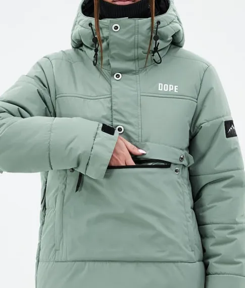 Ski Jassen>DOPE SNOW Puffer W FadedGreen