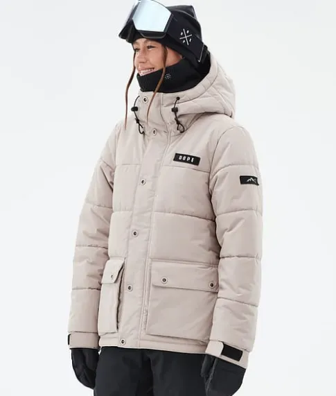 Ski Jassen>DOPE SNOW Puffer W Full Zip Sand