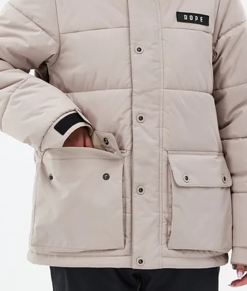 Ski Jassen>DOPE SNOW Puffer W Full Zip Sand