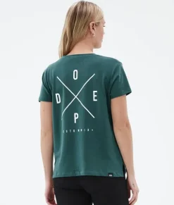 T-shirts>DOPE SNOW Standard W BottleGreen2X-Up