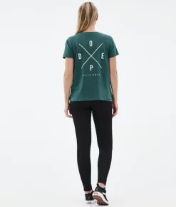 T-shirts>DOPE SNOW Standard W BottleGreen2X-Up
