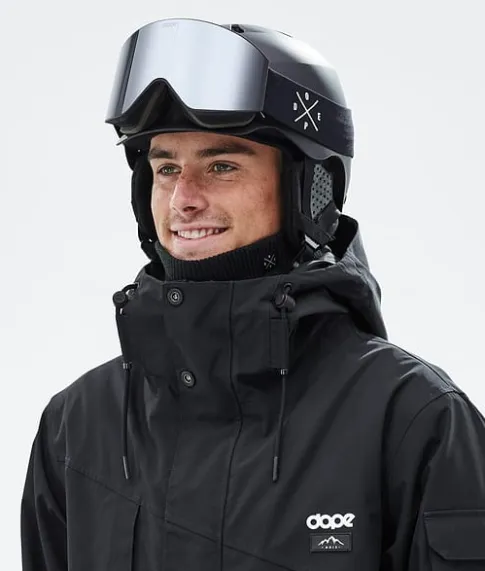 Skihelmen|Skihelmen>DOPE SNOW Watts Classic MatteBlackX-Up